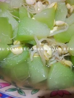 Foto resep Labu Siam Kecambah Kuah Bening