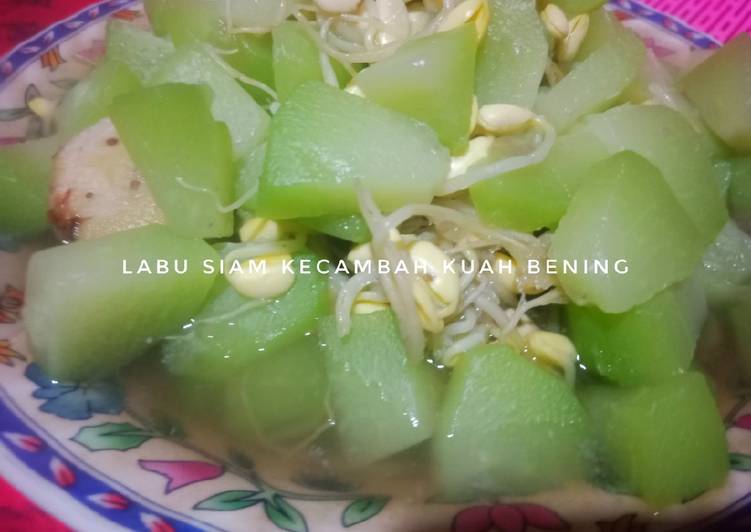 Labu Siam Kecambah Kuah Bening