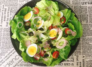 Hình của món Salad Trứng Và Olive.