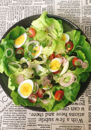 Hình của món Salad Trứng Và Olive.
