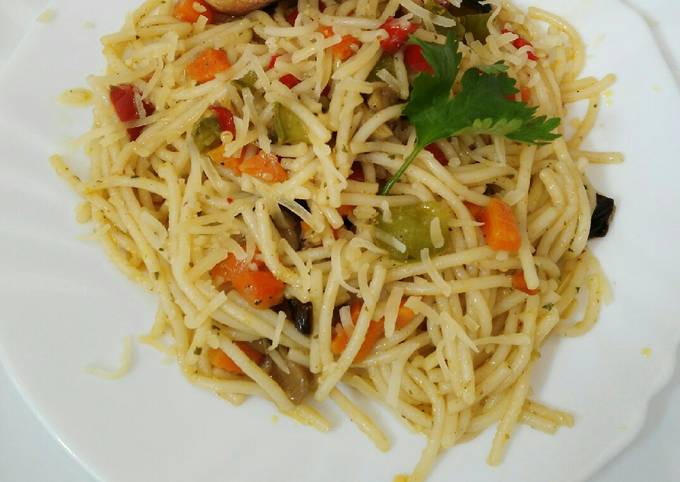 Foto principal de Salteados de espaguetis con verduras