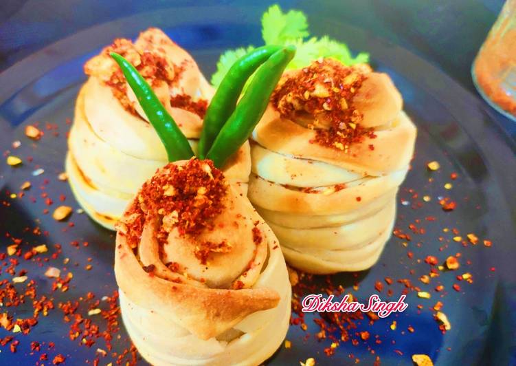 Baked layered vada Pav