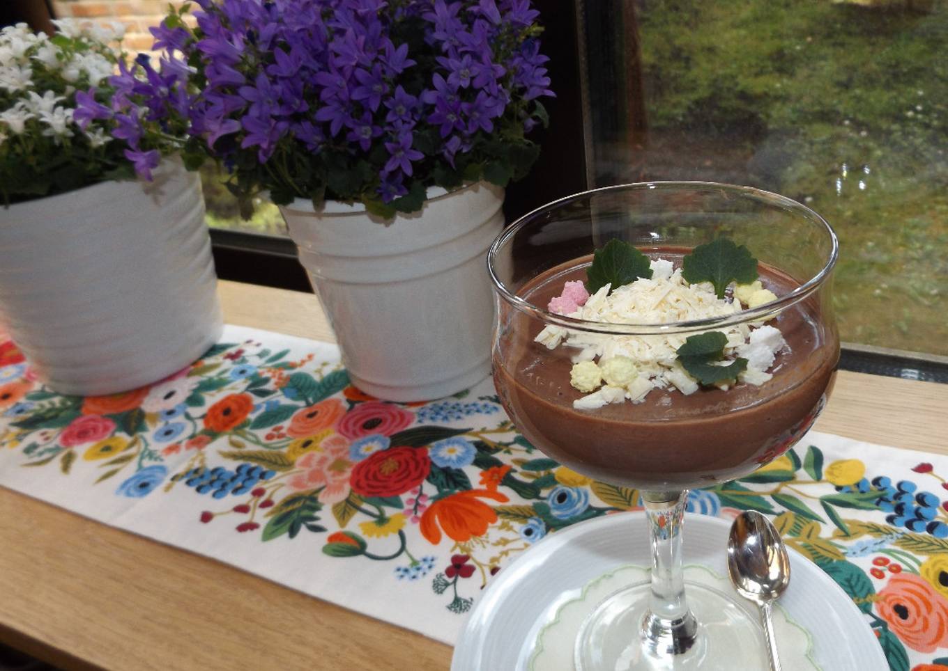 Cremoso de chocolate con naranja y licor