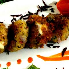 Corn cheesy kebab A picture of Corn cheesy kebab.