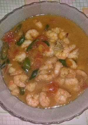 Foto resep Masak udang cabe ijo