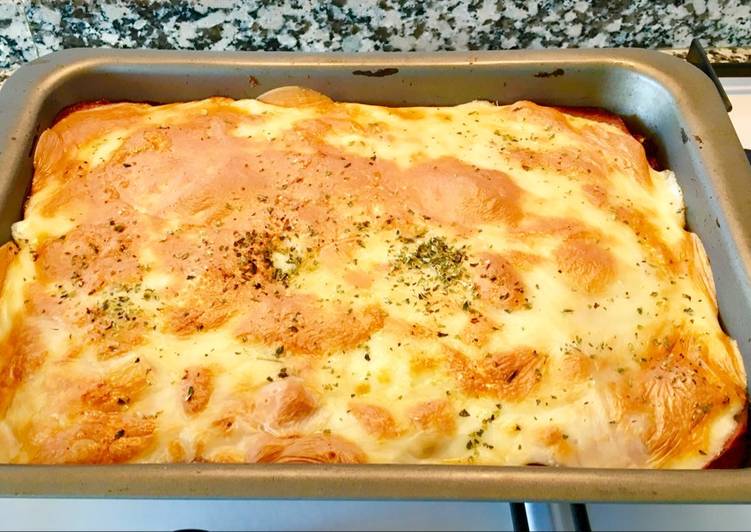 Pastel de carne a la pizza