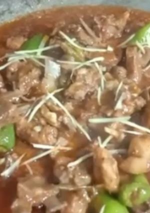 A picture of Mutton dhaba karahi.