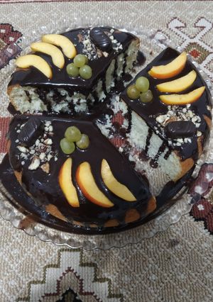 عکسی از دستور کیک اسفنجی وانیلی (بدون فر)