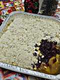 Apple berry crumble pie