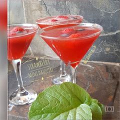 Strawberry mint daiquiri #justblendit A picture of Strawberry mint daiquiri #justblendit.