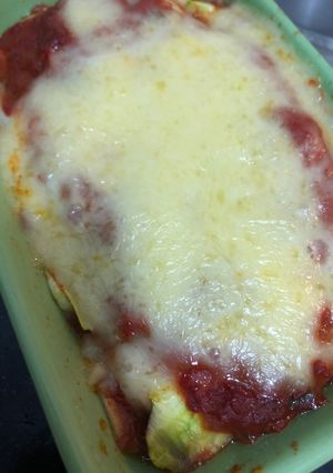 Una foto de Lasagna de zucchini o calabacín, sin tacc, sin harinas, riquísima y liviana!!!