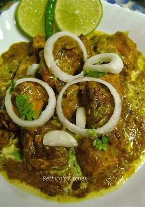 A picture of Chicken Mango Masala.
