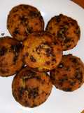 Cupcake con banana e gocce di cioccolato