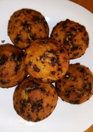 Foto di Cupcake con banana e gocce di cioccolato