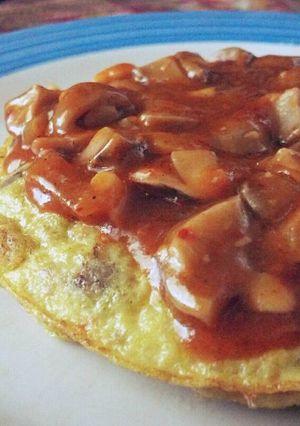 Foto resep Omelet Jamur