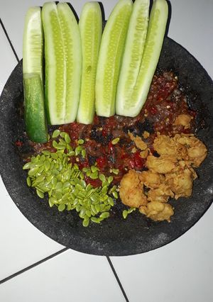 Foto resep Sambel terasi,udang crispy
