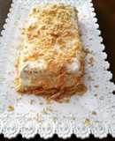 Una semplice millefoglie con crema pasticcera al meringue