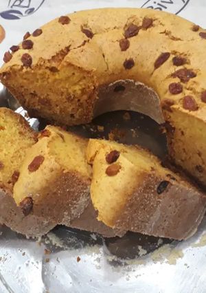 صورة لوصفة كيكة بالكشمش