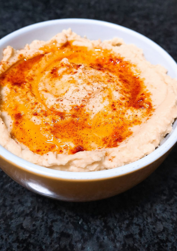 Una foto de Hummus de garbanzos caseros