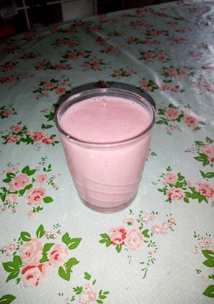 Una foto de Batido de fresa