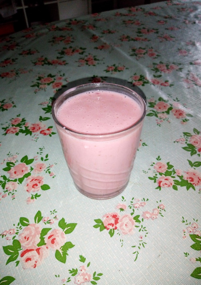 Una foto de Batido de fresa