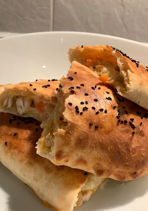 صورة لوصفة فطيرة دجاج بالموزاريلآ 😍
