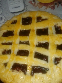Una foto de Pastafrola de mermelada de arándanos