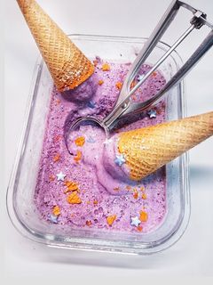 Una foto de Helado de arándanos 3.0