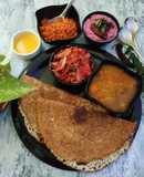 Pearl millet ghee roast dosa