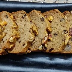 A picture of Whole Wheat Banana Walnut Cake Recipe | Eggless Banana Walnut Cake.