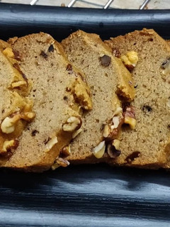 A picture of Whole Wheat Banana Walnut Cake Recipe | Eggless Banana Walnut Cake.