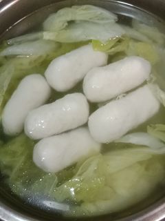 吉利白菜魚丸湯 的食譜成品照片