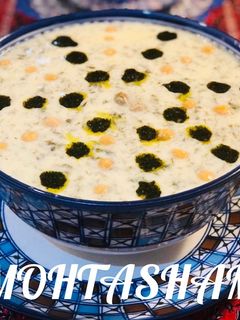 عکسی از دستور آش دوغ کردی