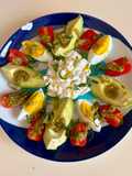 🥗Σαλάτα δροσερή 🥑🥚Cottage 🫙🌿pesto!