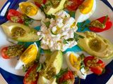 🥗Σαλάτα δροσερή 🥑🥚Cottage 🫙🌿pesto!