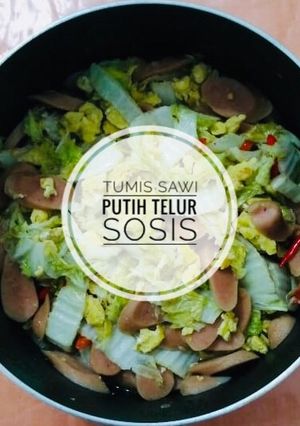 Foto resep Tumis Sawi Putih Telur Sosis 🥬