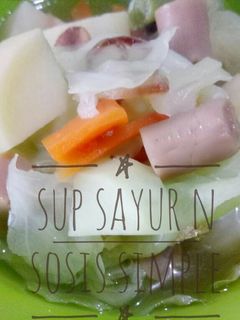 Foto resep Sup sayuran n sosis simple