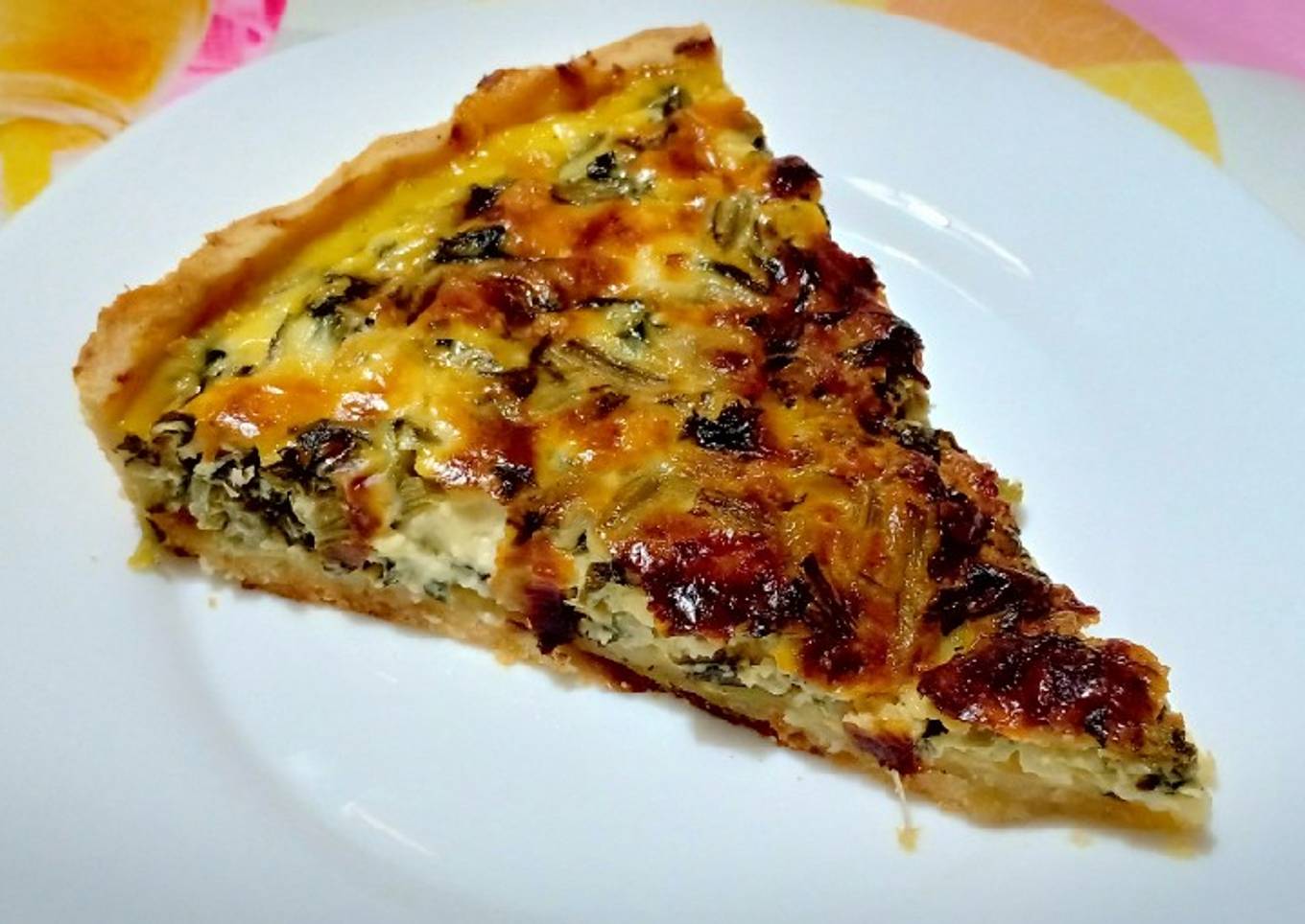 Quiche aux épinards et champignons