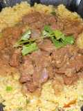 Cordero con trigo burgol en tajine