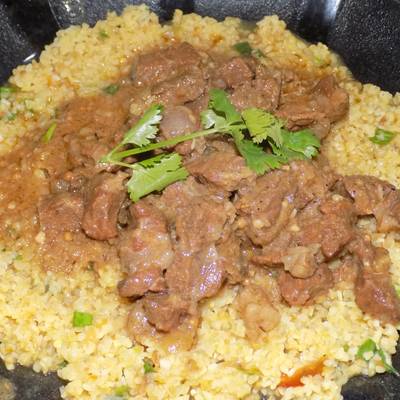 Cordero con trigo burgol en tajine Receta de La profe Luisa- Cookpad