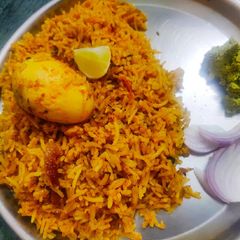 A picture of Egg Biryani.