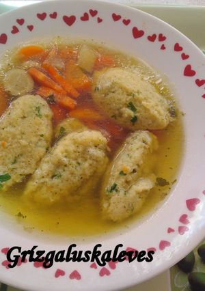 Grízgaluska leves 🥣 recept fotója