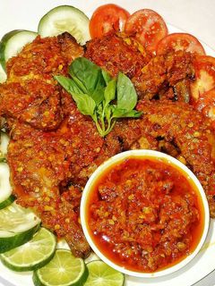 Foto resep Ayam panggang bumbu rujak