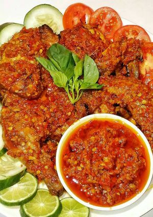 Foto resep Ayam panggang bumbu rujak