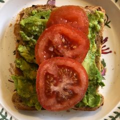 A picture of Smashed Avocado on toast.
