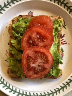 A picture of Smashed Avocado on toast.