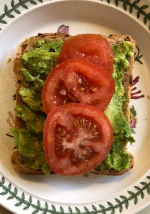 A picture of Smashed Avocado on toast.