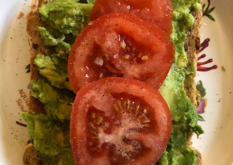 Simple Way to Make Homemade Smashed Avocado on toast