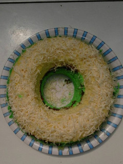 Foto resep Bolu pandan keju simpel