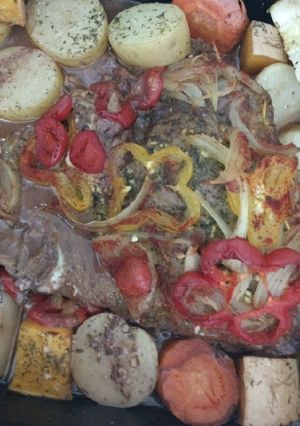 Una foto de Tapa de asado(Cima) rellena !